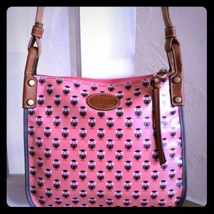 Fossil owl crossbody